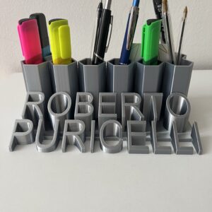 Pen Holder Argento